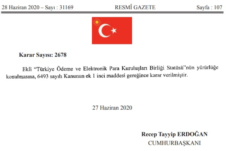 Türkiye Ödeme ve Elektronik Para Kuruluşları Birliği Kuruluyor